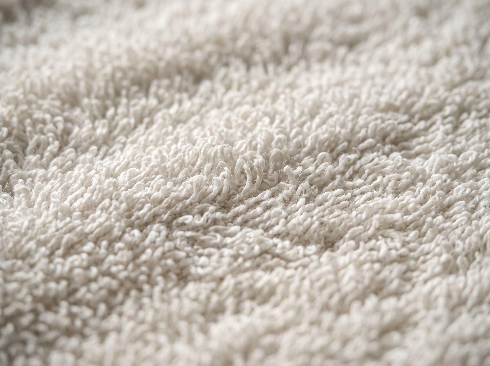 Close-up of cotton terry loops